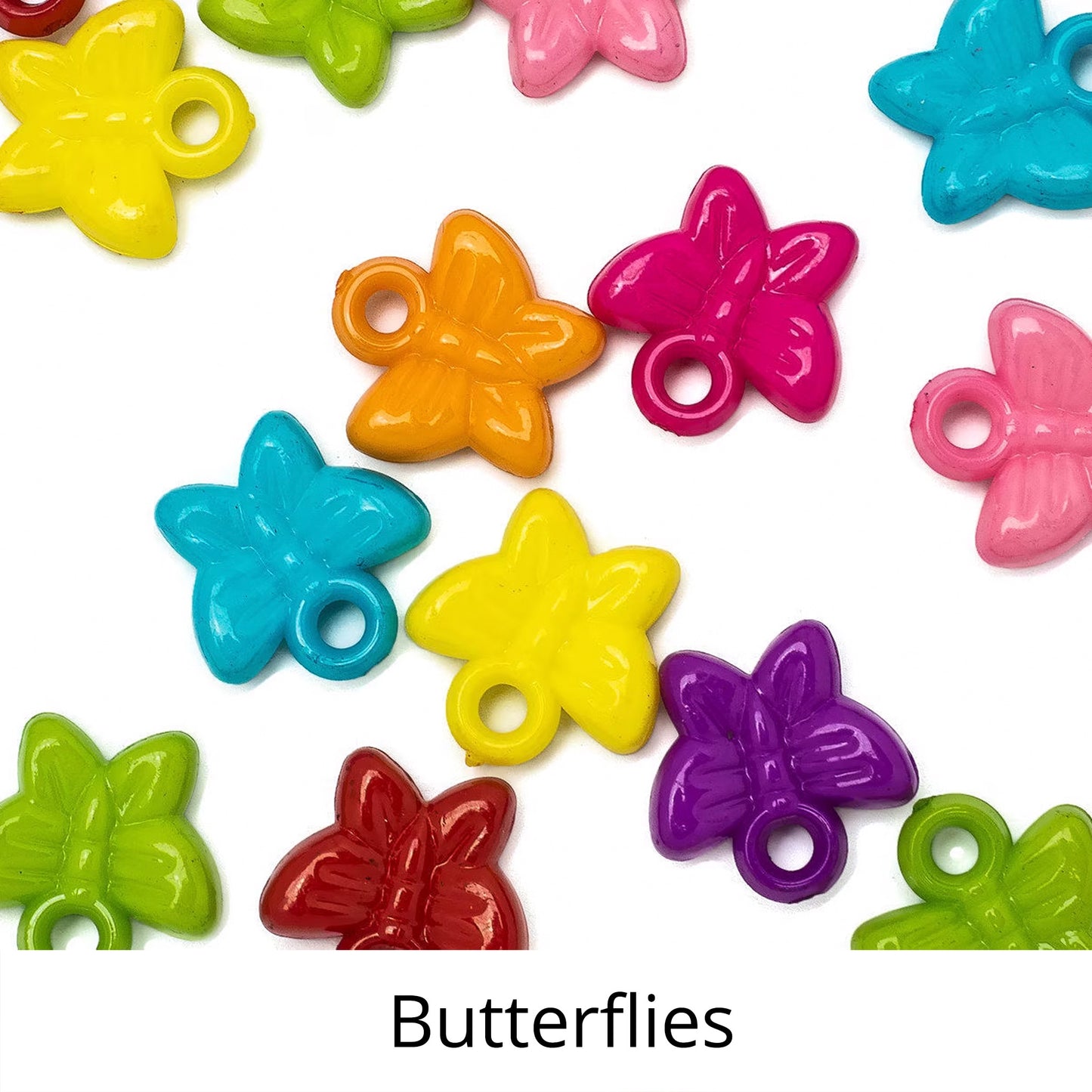 Butterfly Charms - 100 pieces - For Bird Toys and Sugar Gliders