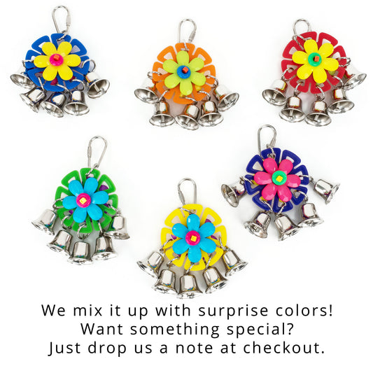 Lazy Daisy Bells – Small Bird Toy with Bells