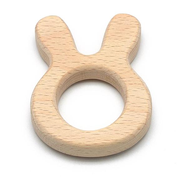 Beech Wood Bunny Ring - Bird Toy Part