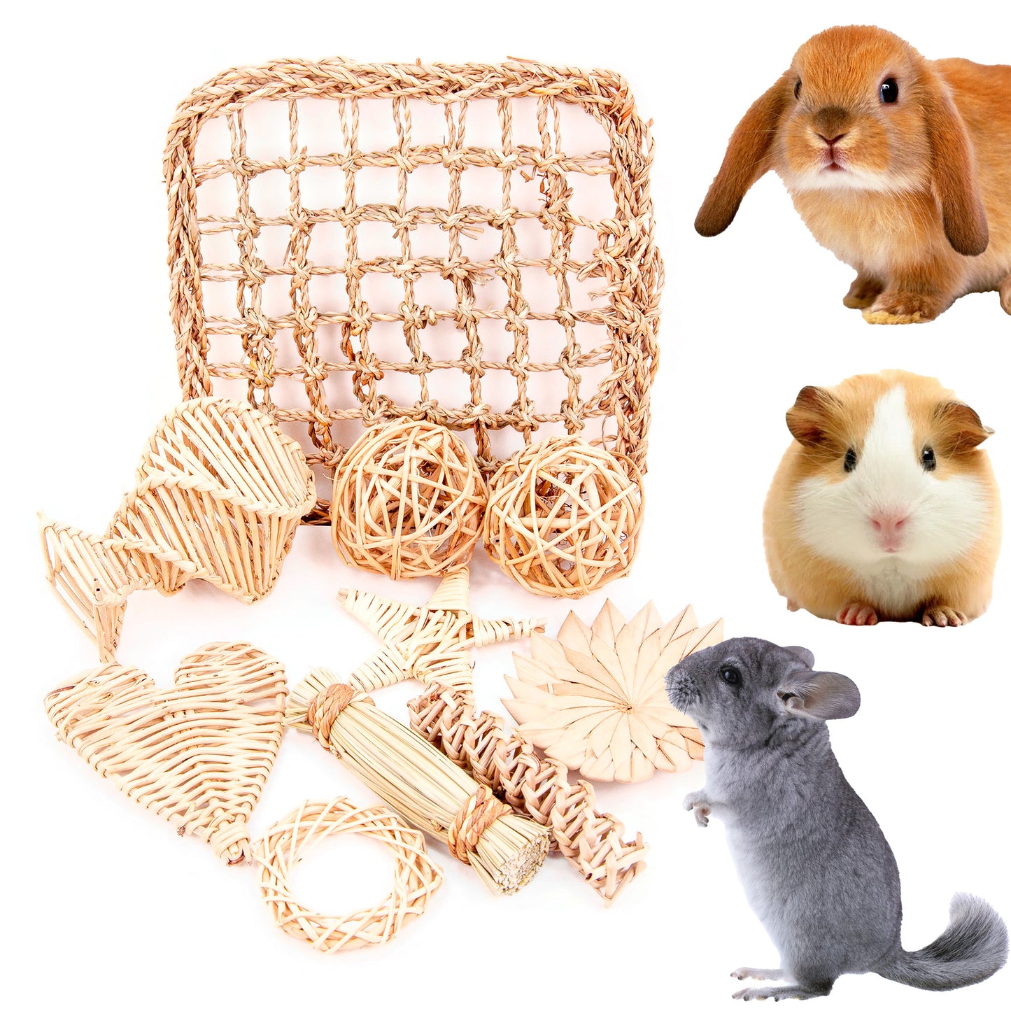 All Natural Sampler – Chew Toy Variety Pack for Small Pets