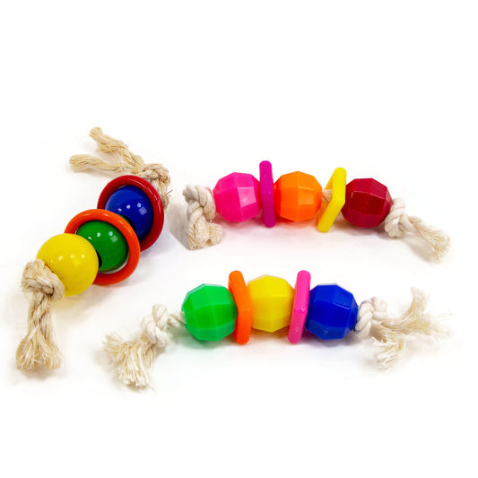 Super Beads – 3-Pack Toy Bundle for Medium & Large Parrots