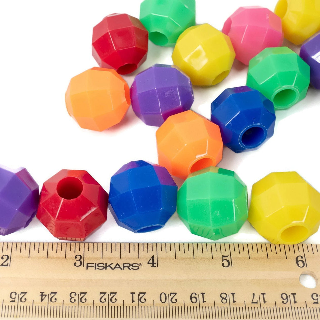 Chunky Solid Octagon Beads - Great for Large Parrots