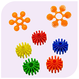 Gears, wheels and star wheels