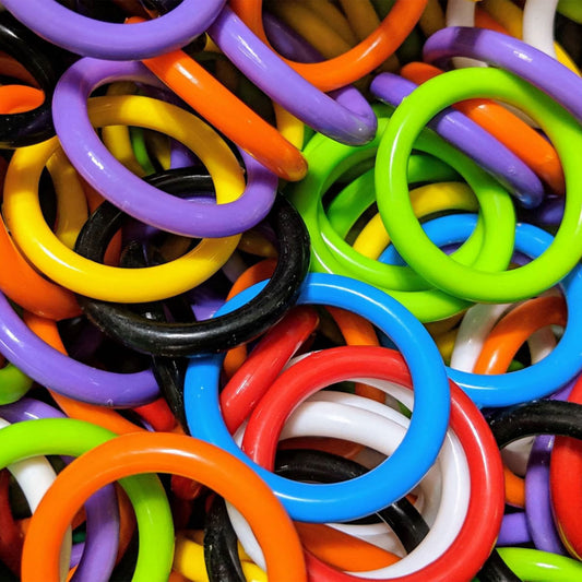 Plastic Rings 1.5 inch - Bird Toy Part, Sugar Glider Toy Part