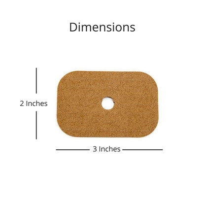 2" x 3" Cardboard Chip - Bird Toy Parts