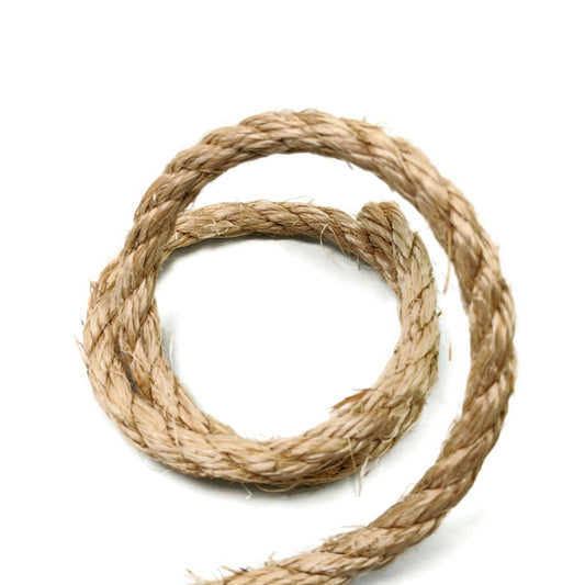 3/8" Natural Sisal Rope by the Foot - No Oil, No Chemicals, All Natural