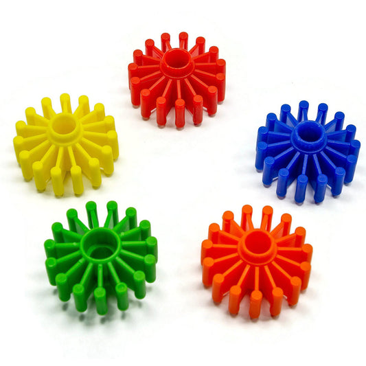 Large Toy Gear, Colorful Plastic  – 1 3/4", 1/2" Hole