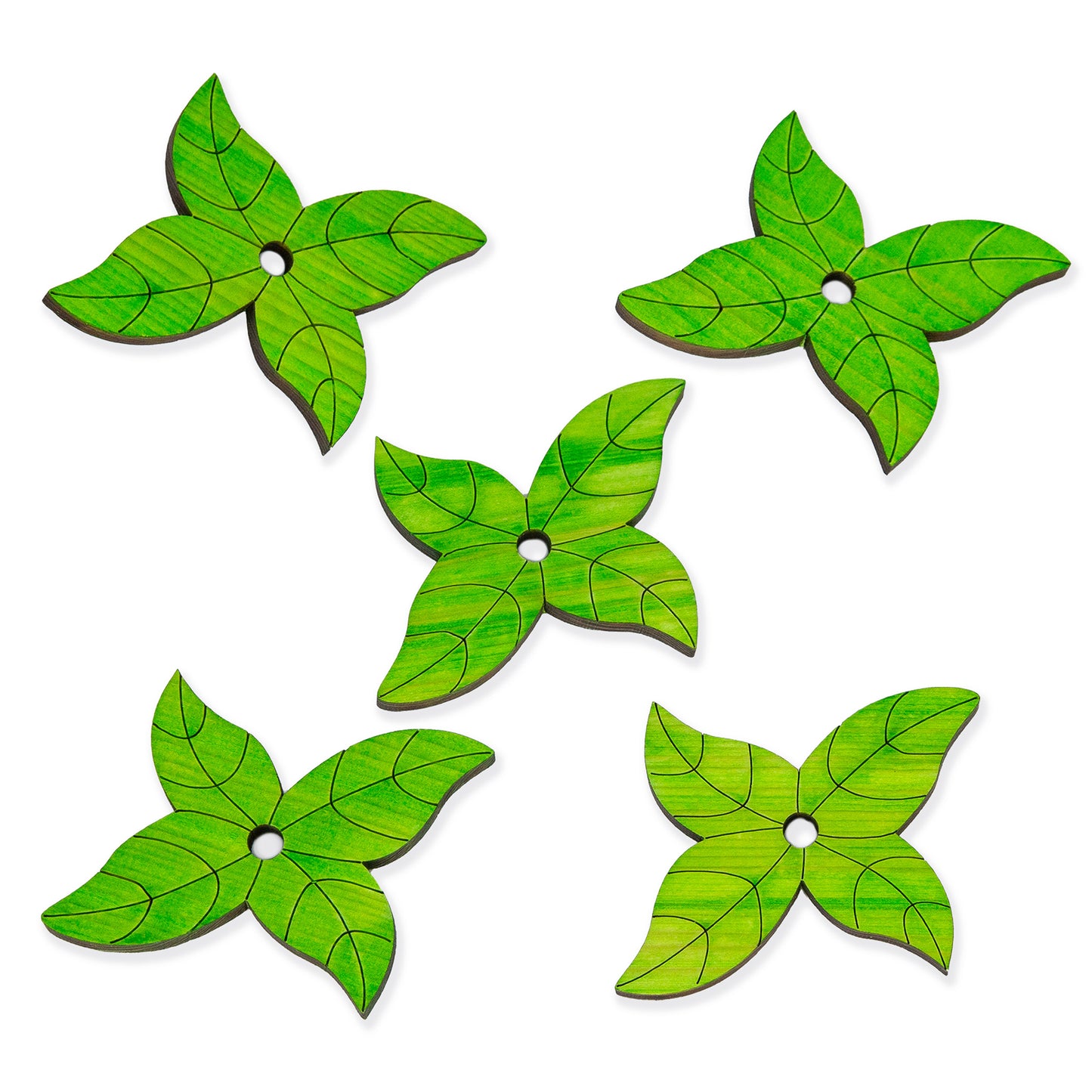 Colorful Daisy Flowers and Leaves - Bird Toy Parts