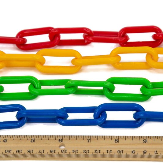 8 mm Plastic Chain by the foot, 2" links