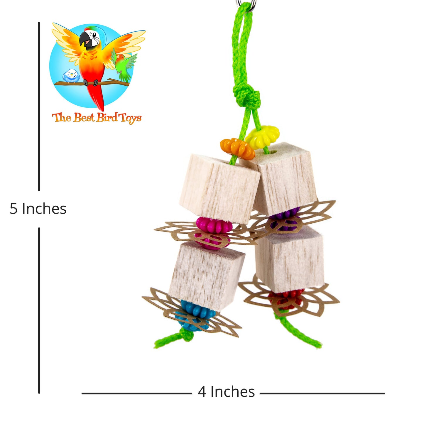 This toy is about 5 inches tall by 4 inches wide.