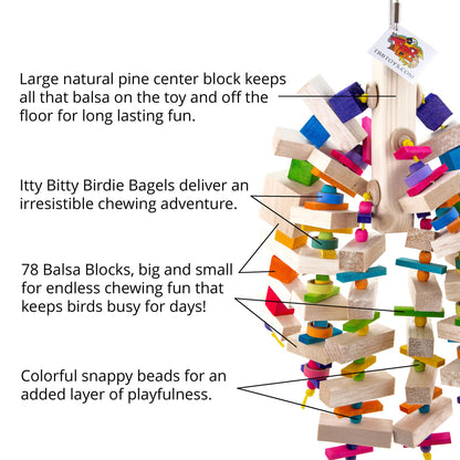 Ruby's Balsa Bonanza Bird Toy
