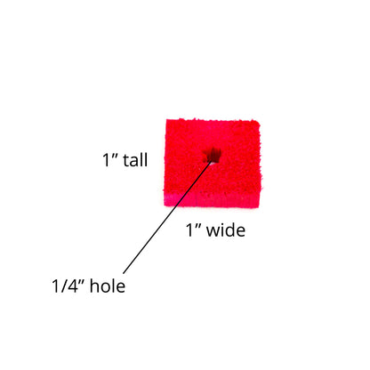 Balsa Chippers (1" x 1" x 1/4") - Bird Toy Part
