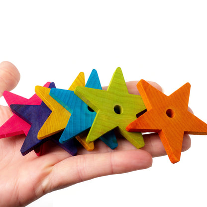 2" Hardwood Star - Bird Toy Part