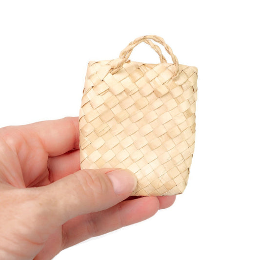 Natural Woven Palm Bags - Mini Buri Bag