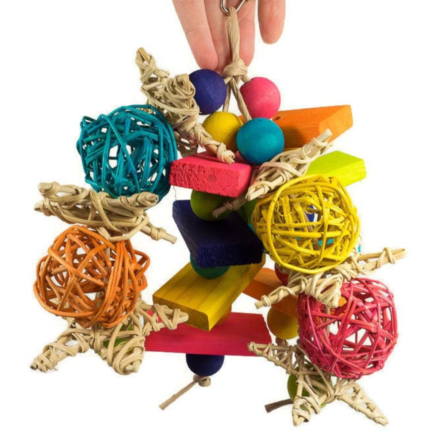 Cascade - Hanging Chew Toy with Vine and Wood