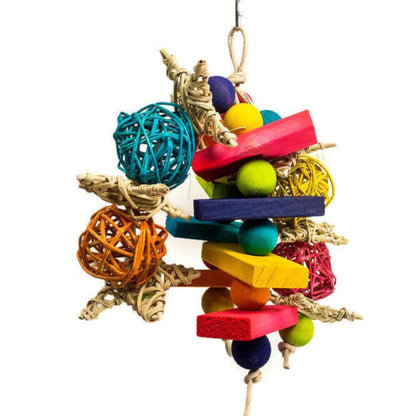 Cascade - Hanging Chew Toy with Vine and Wood
