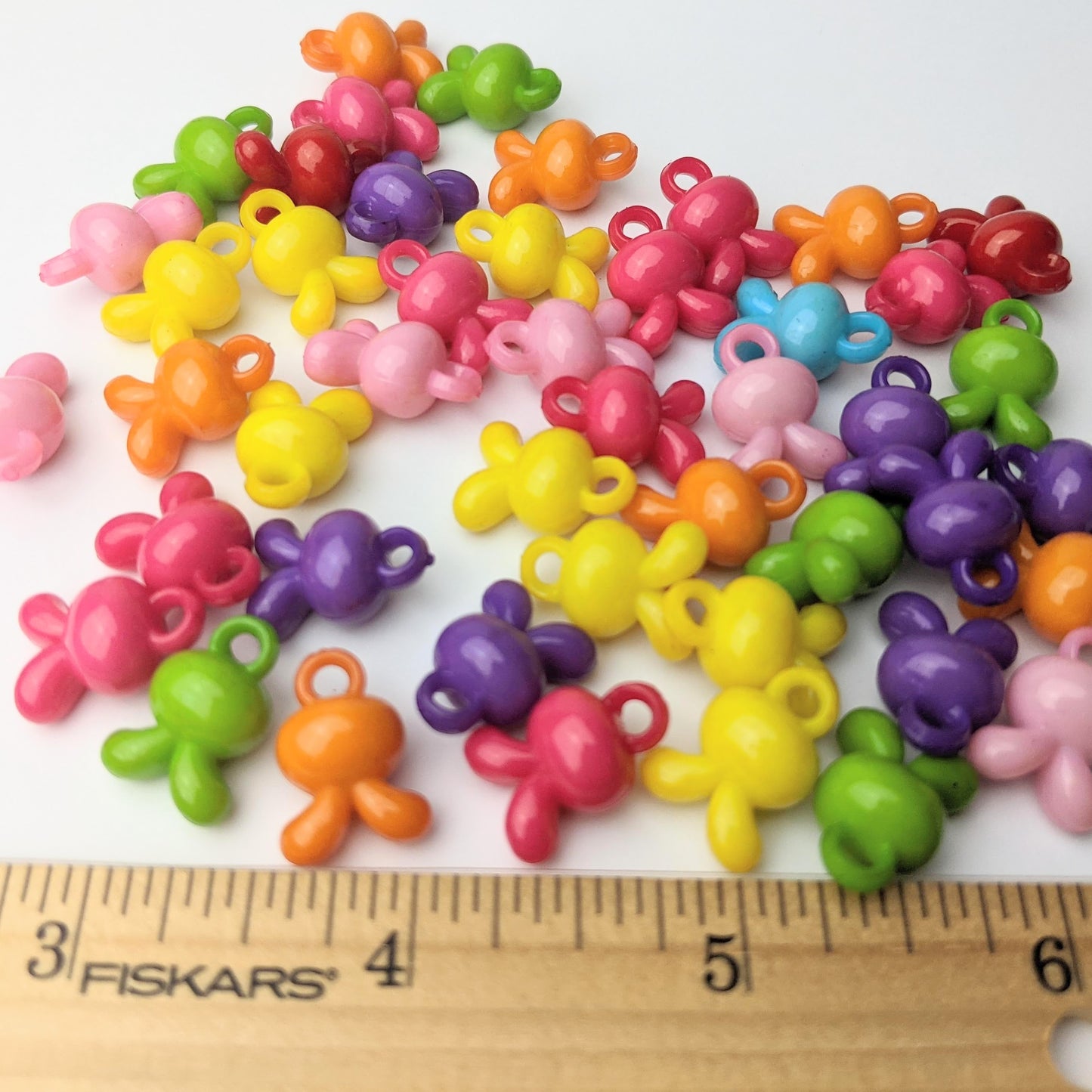 Bunny Rabbit Ears Charms - 70 pieces (58 grams)