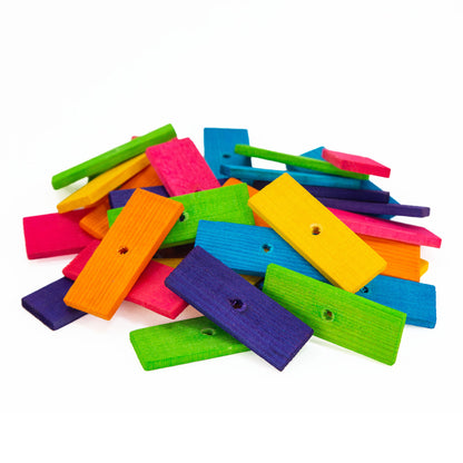 3/16" Pine Wood Slats - 2 5/8" x 1" x 3/16" - Bird Toy Part