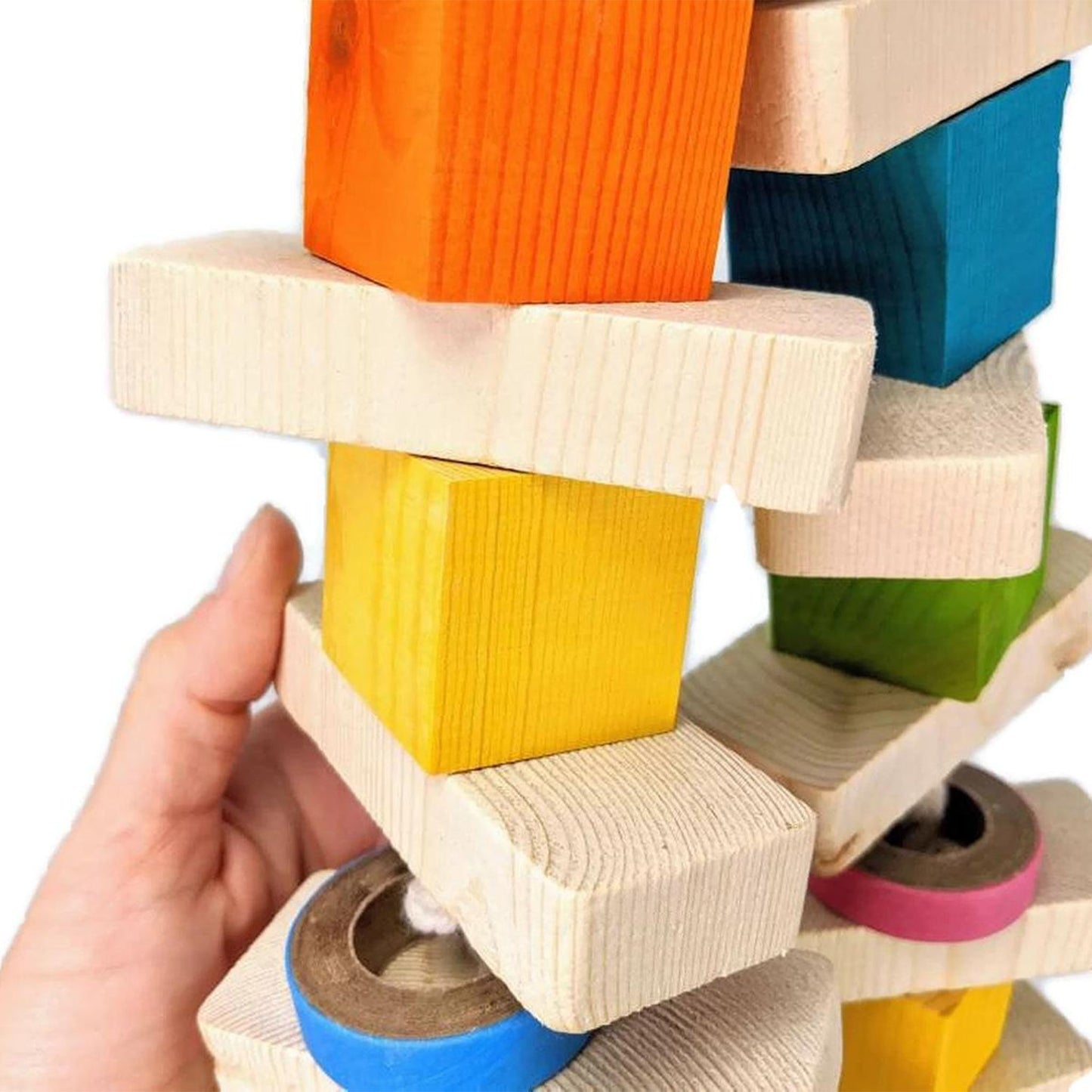 Double Rainbow - Bird Toy, Great for African Greys, Amazon or Large Parrot