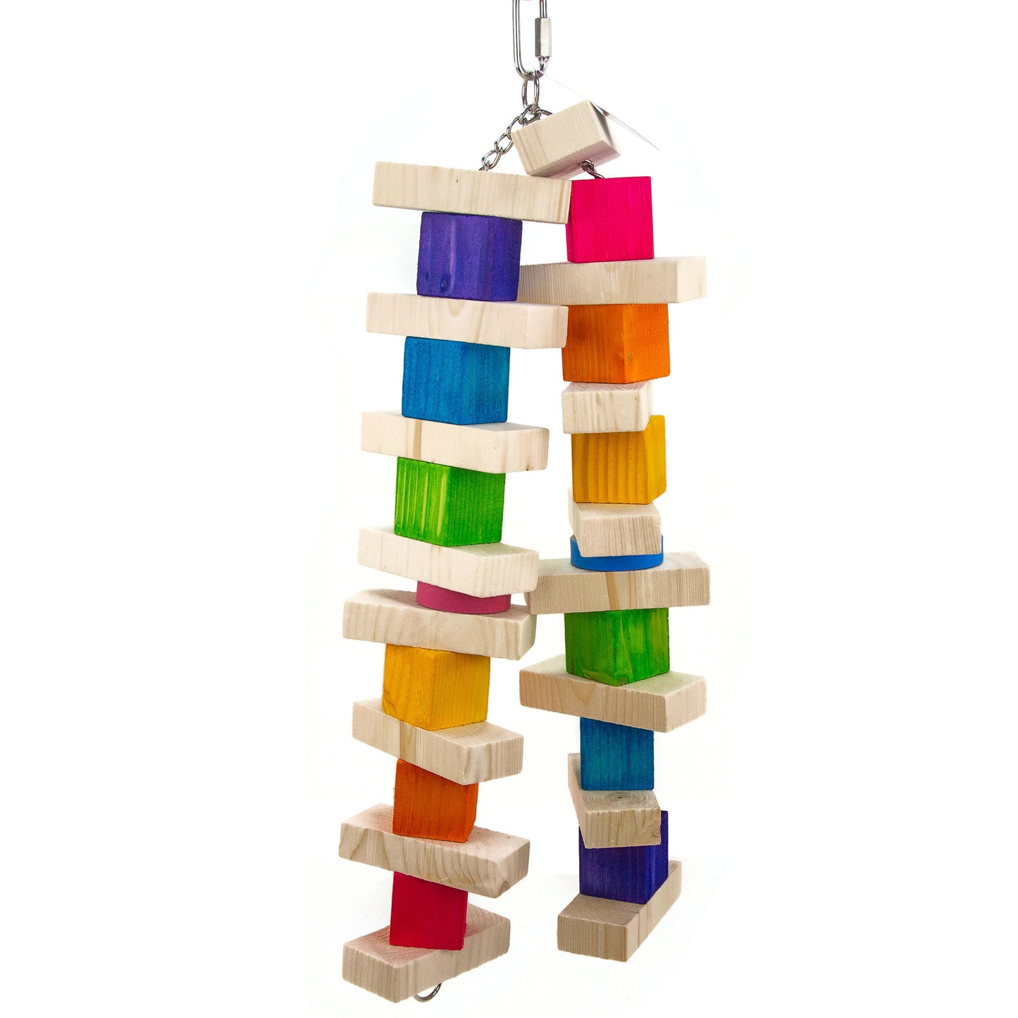 Double Rainbow - Bird Toy, Great for African Greys, Amazon or Large Parrot