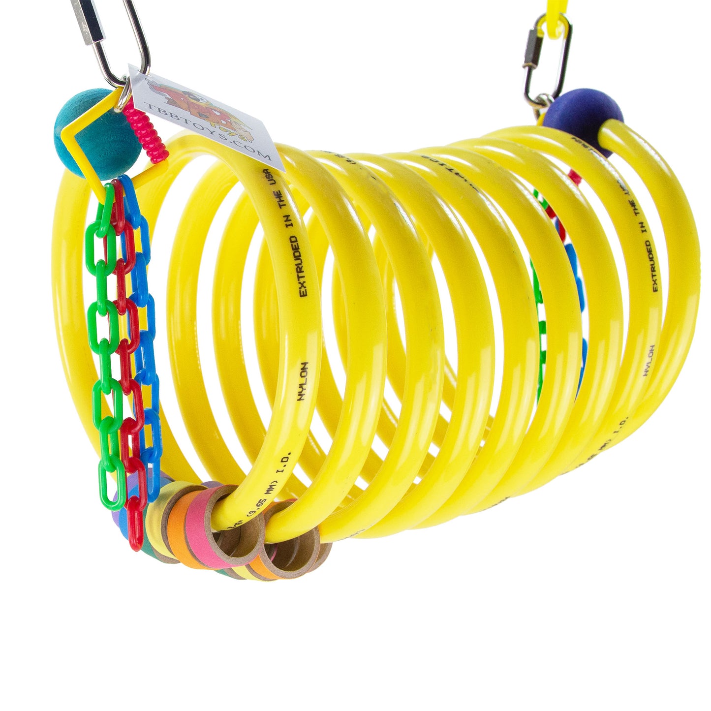 Large Curly Q Adventure Coil - Bird Toy, Parrot Perch