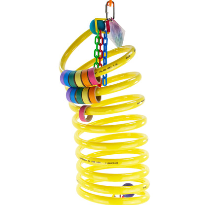Large Curly Q Adventure Coil - Bird Toy, Parrot Perch