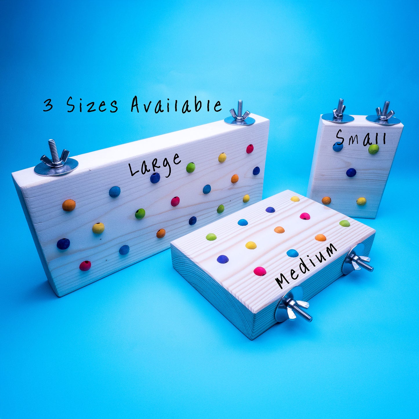 3 sizes available, listed separately.