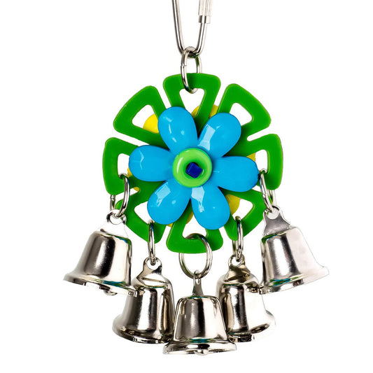 Lazy Daisy Bells – Small Bird Toy with Bells