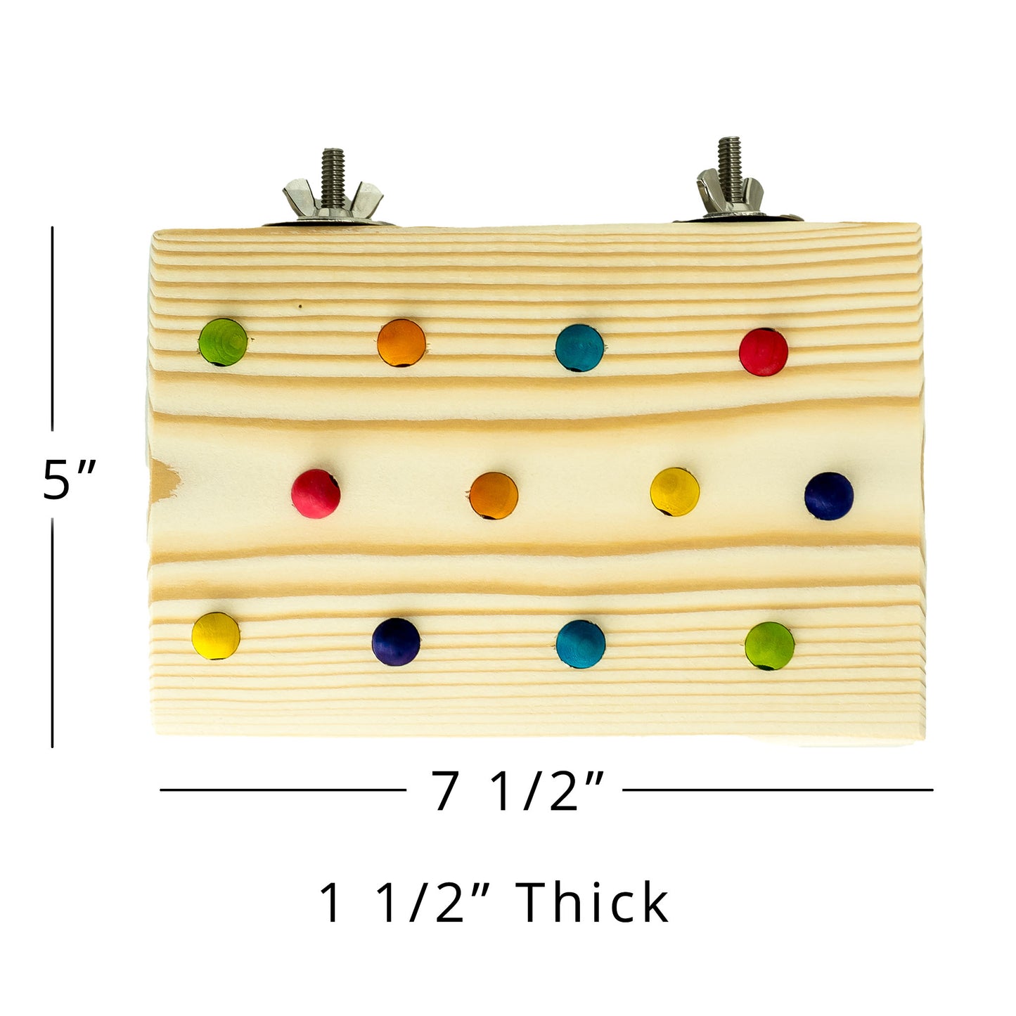 Medium Beaded Platform Perch - Flat Perch, Great for Disabled or Handicapped Birds