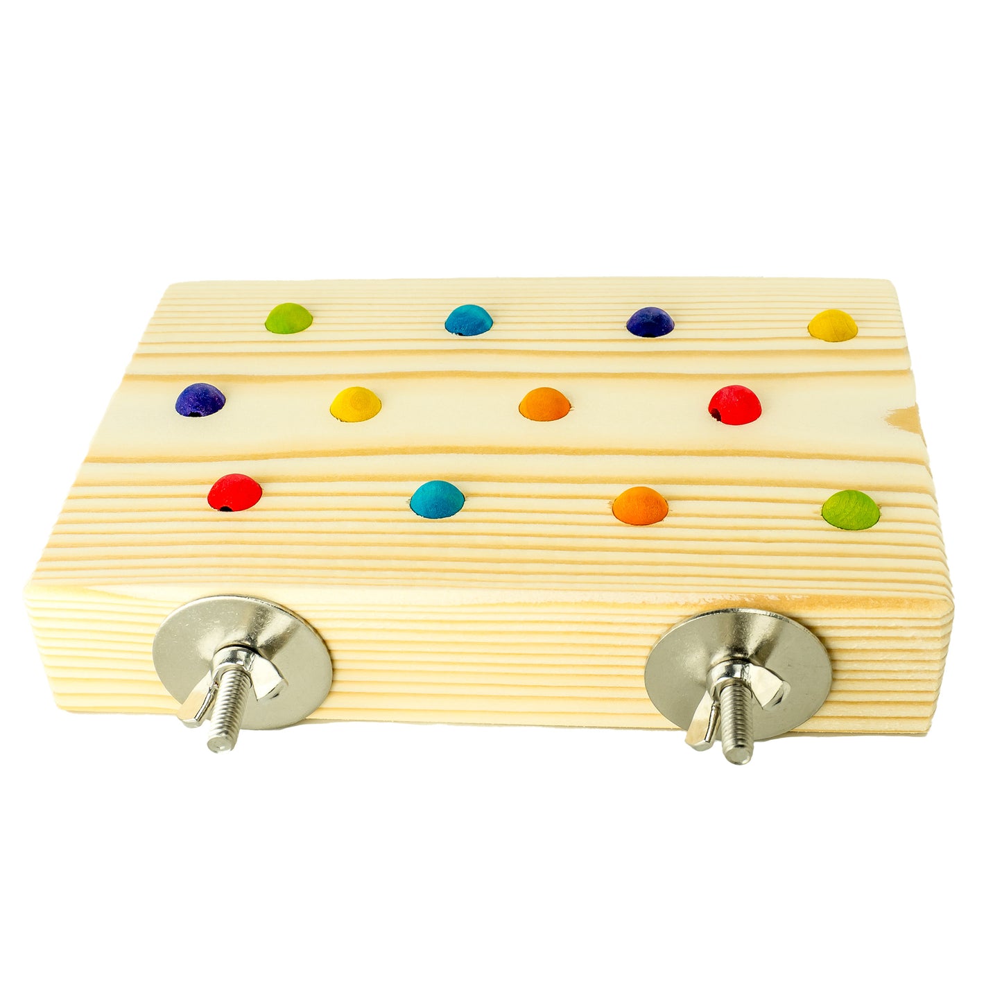 Medium Beaded Platform Perch - Flat Perch, Great for Disabled or Handicapped Birds