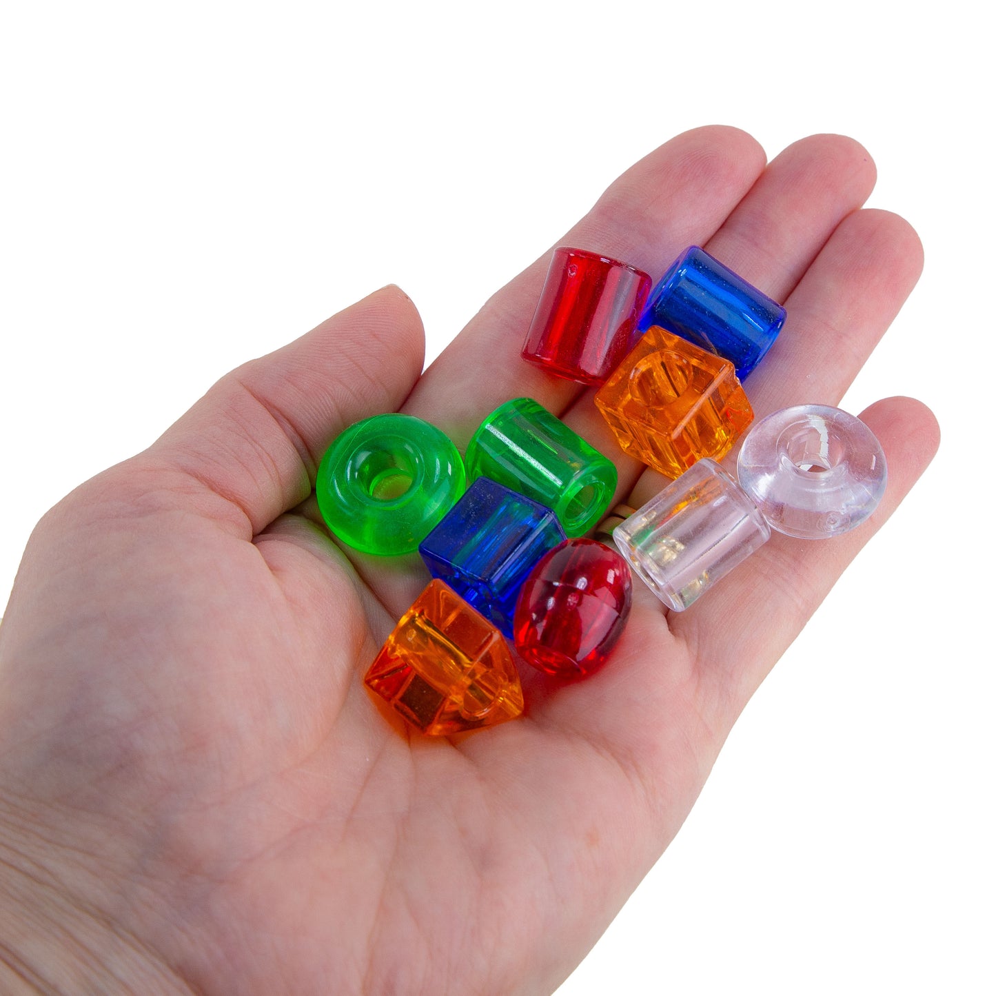 Medium Lacing Beads Translucent - Bird Toy Parts, Sugar Glider Toy Part