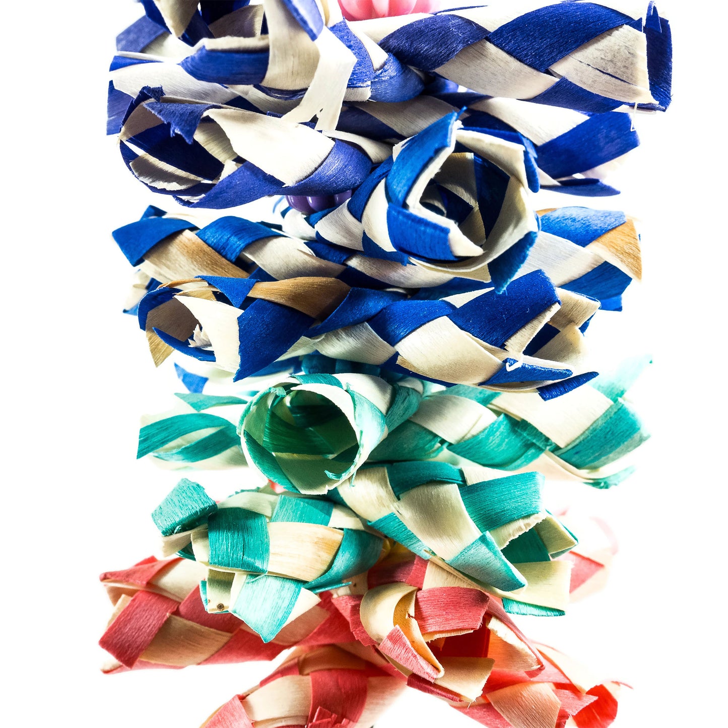 A close-up photo reveals the texture of the paper thin bamboo tubes.