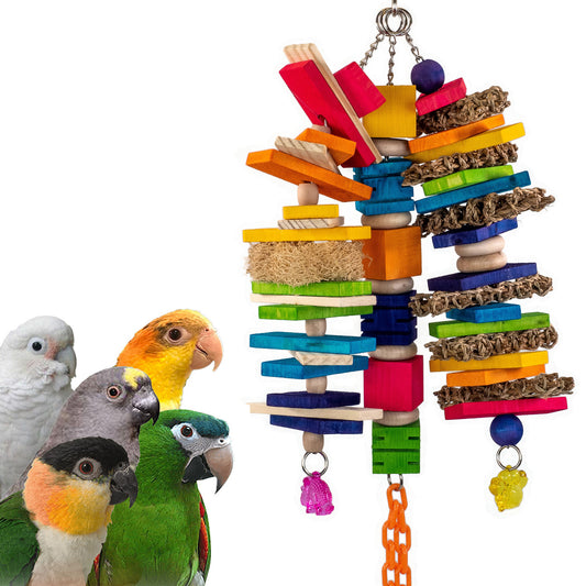 Mix It Jr - Bird Toy for Small or Medium Parrots like Caiques, Senegals, Mini Macaws