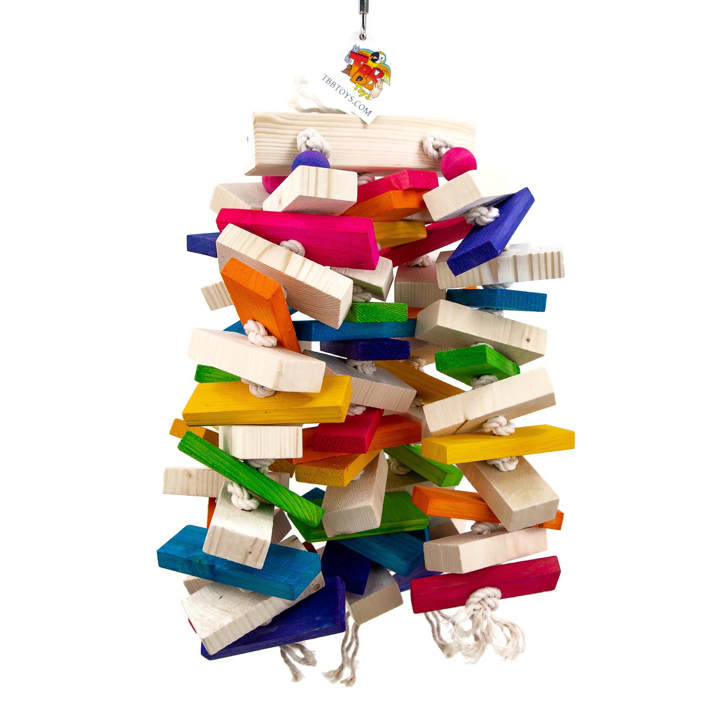 Monkey Madness – Wood & Knot Toy for Large Parrots