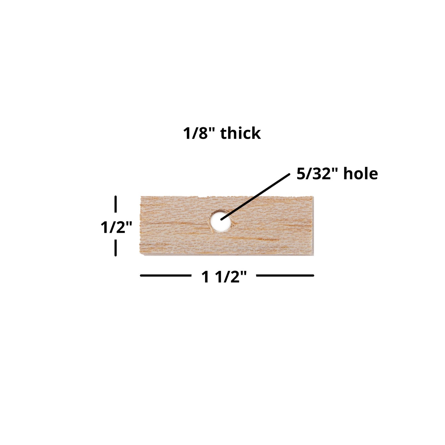 Super Thin Shorties - Balsa Wood Bird Toy Parts