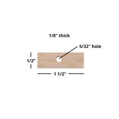 Super Thin Shorties - Balsa Wood Bird Toy Parts