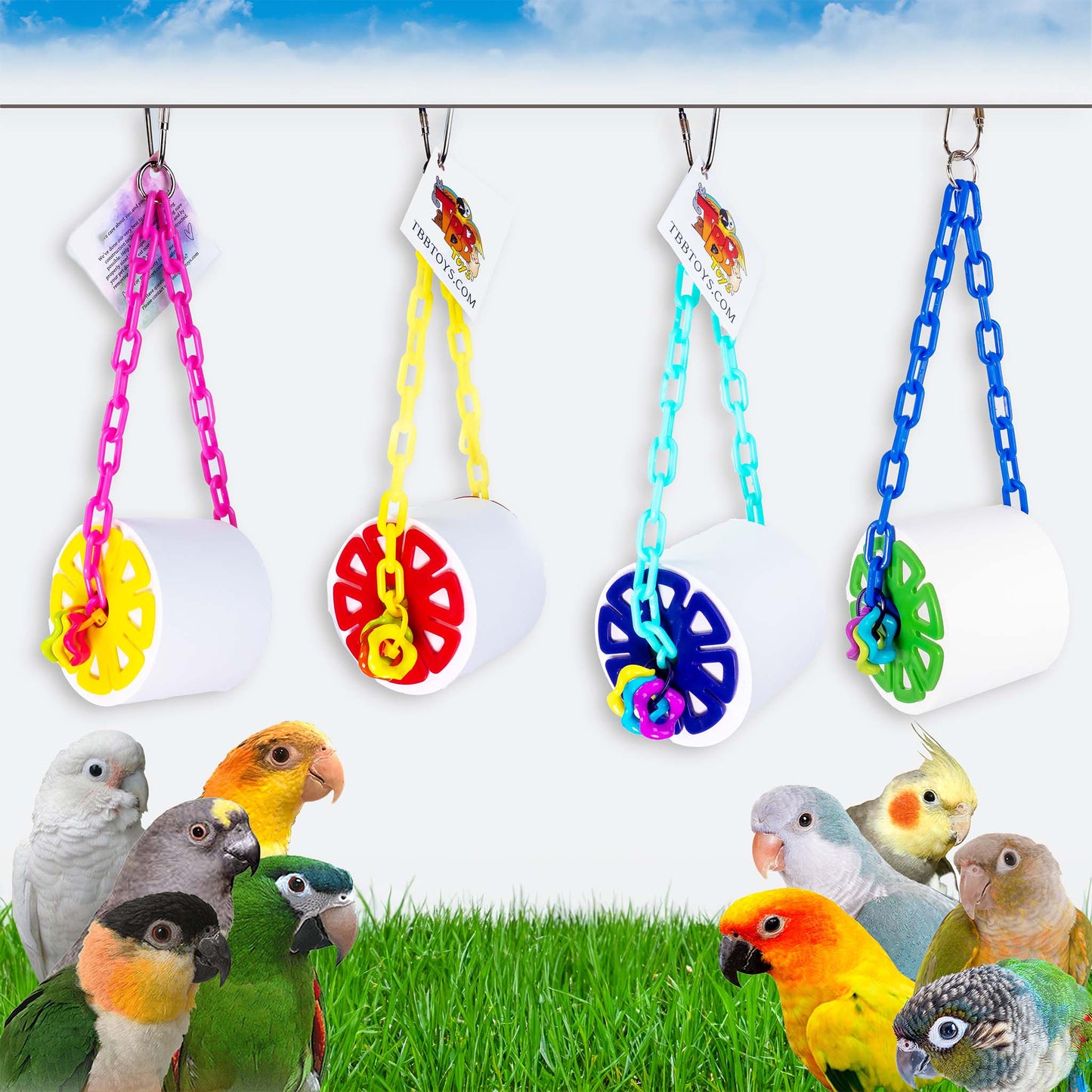 On a Roll - Paper Roll Bird Toy