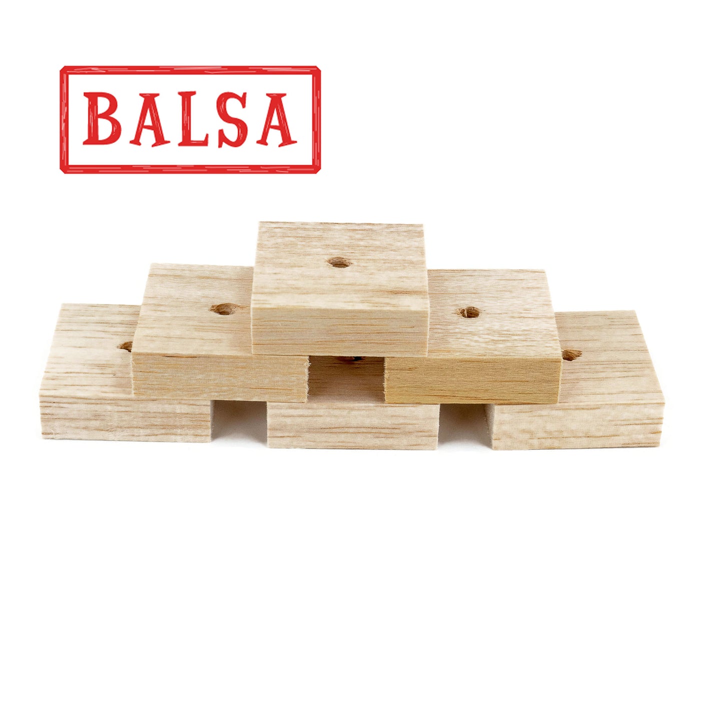 Balsa Squares - 2" x 2" x 5/8" - Bird Toy Part