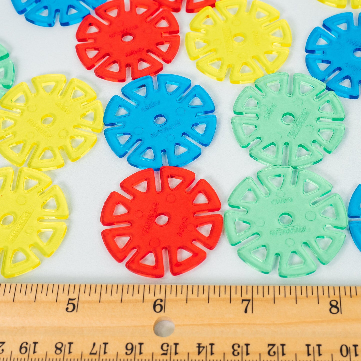 Daisy Wheel - Small Transparent, 1 1/2" - Bird Toy Parts, Sugar Glider Toys