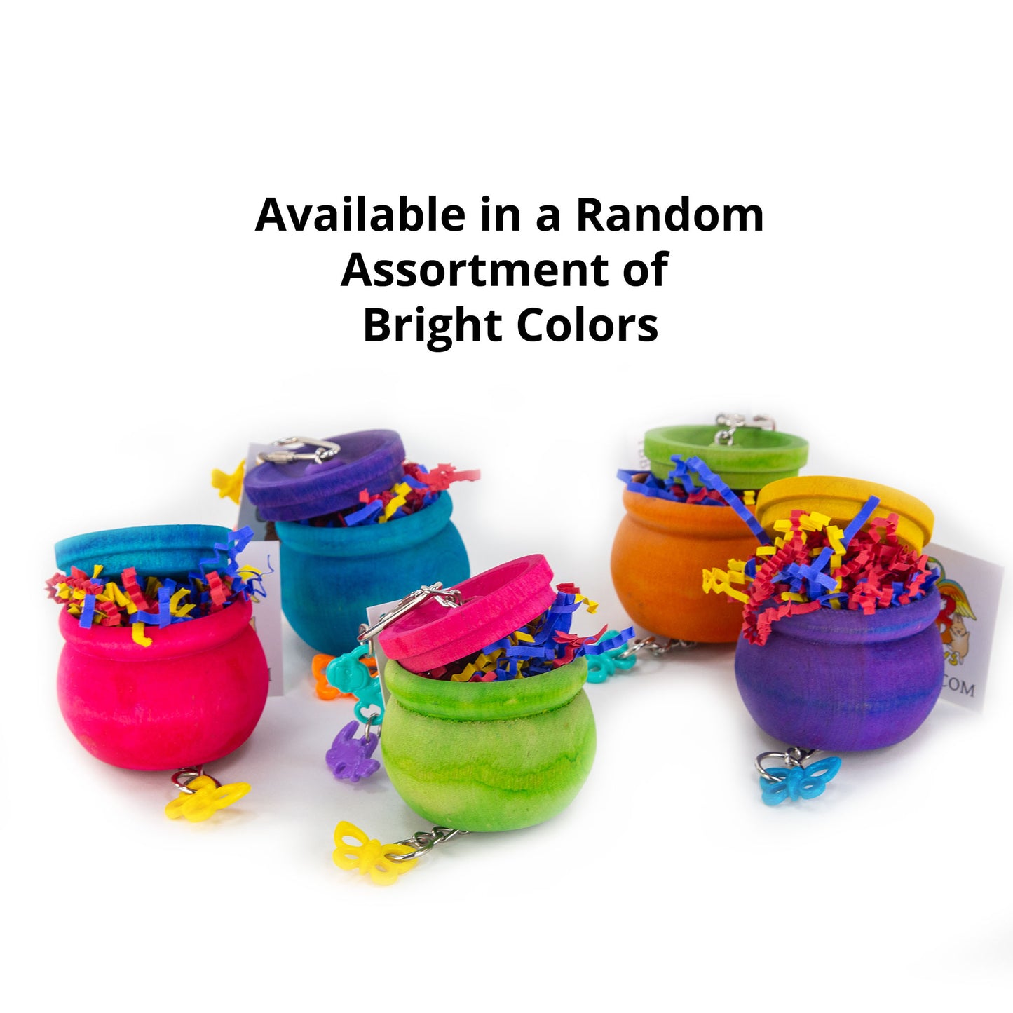 Pot o' Gold – Foraging Toy for Small Parrots