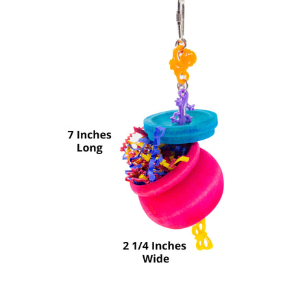 Pot o' Gold – Foraging Toy for Small Parrots