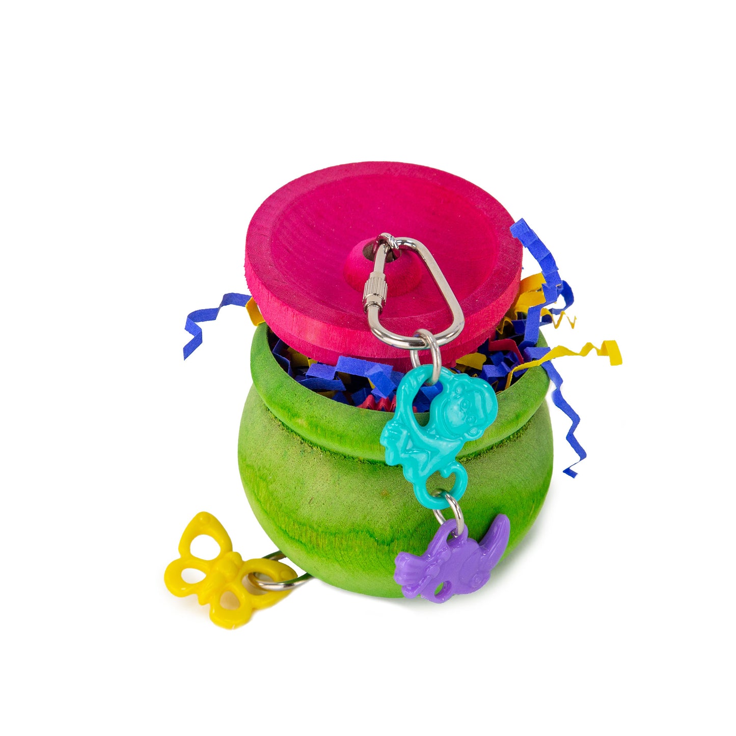 Pot o' Gold – Foraging Toy for Small Parrots