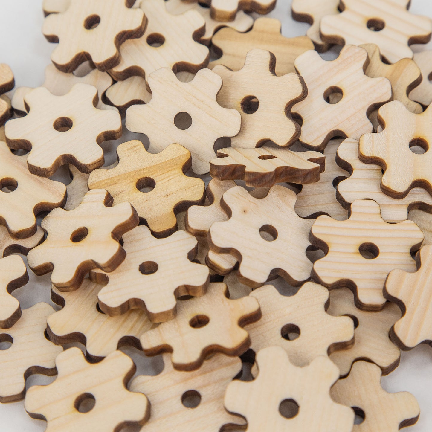 Gears - Pine Wood – Colorful Toy Parts for Birds & Small Pets