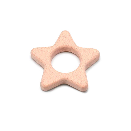 Beech Wood Star Ring - Bird Toy Part