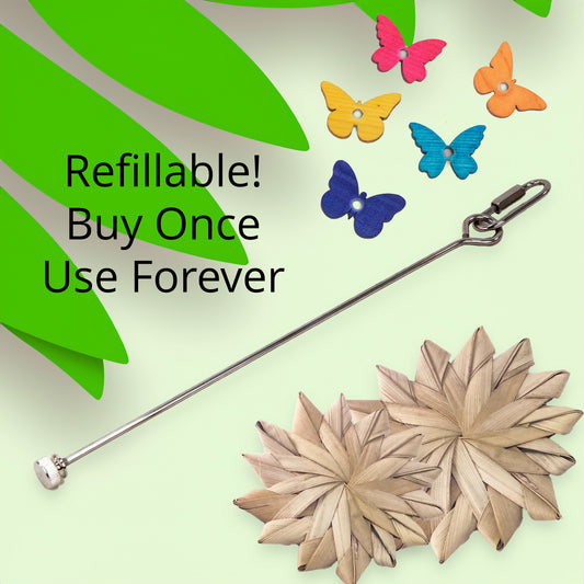 Indispensable Reusable Stainless Steel Skewer