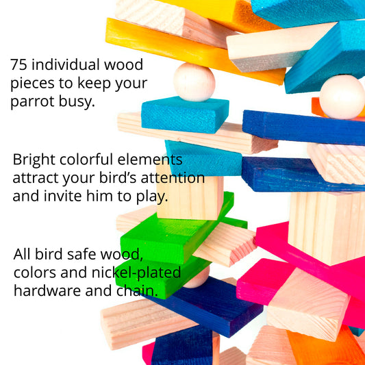 Slats All - Bird Toy for Medium to Large Parrots