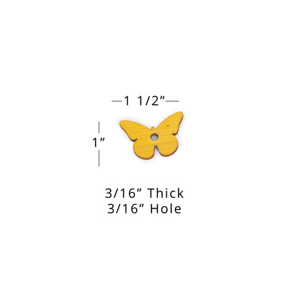 Small Pine Wood Butterflies – Colorful Toy Parts for Birds & Small Pets