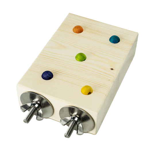 Small Beaded Platform Perch - Flat Perch, Great for Disabled or Handicapped Birds