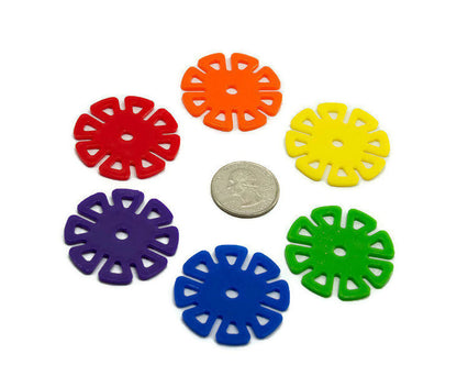 Daisy Wheel - Small Bright, 1 1/2" Diameter - Bird Toy Parts