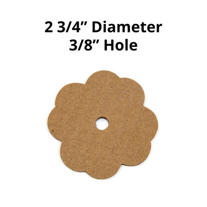 Cardboard Flower Chip (2 3/4 Inches) - Bird Toy Part
